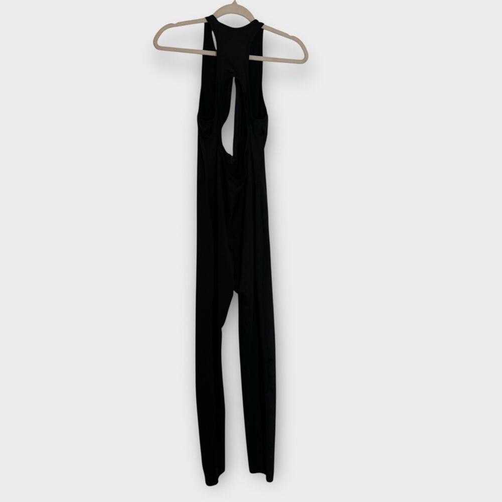 Fashion Nova halter zip up black compression Athlesure  jumpsuit - Picture 5 of 10